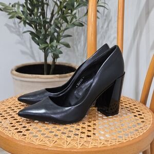 Matt & Nat Black Block Heel Stessy Pumps